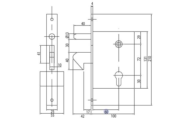 hook lock for sliding gates