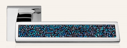 Riflesso Rocks Blue Crystal Linea Calì door handle Swarovski