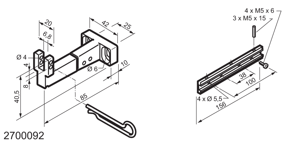 Universal Kit for Fitting Bottom-Hinged Windows WAY Mingardi