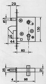 wise lock for iron frames fixtures accessories