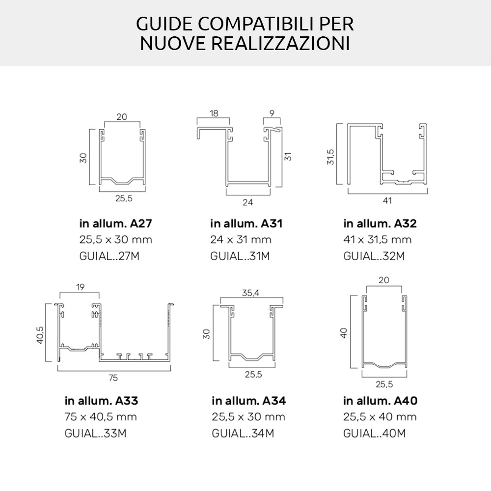 Double Space Pinto extruded aluminum roller shutter