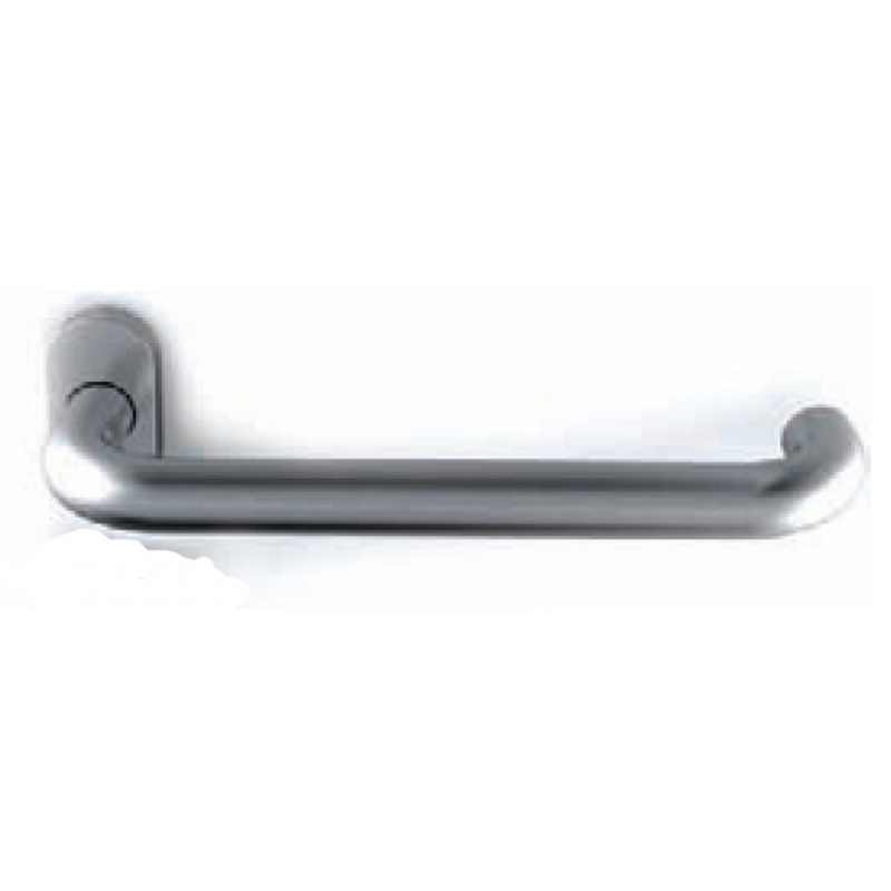 Elongated handle Tropex in Satin Stainless Steel Rosette Round or Oval