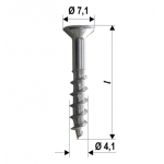 Screws Hardware Power Speed ​​PT PVC Various Sizes 2000pz HEICKO Segatori