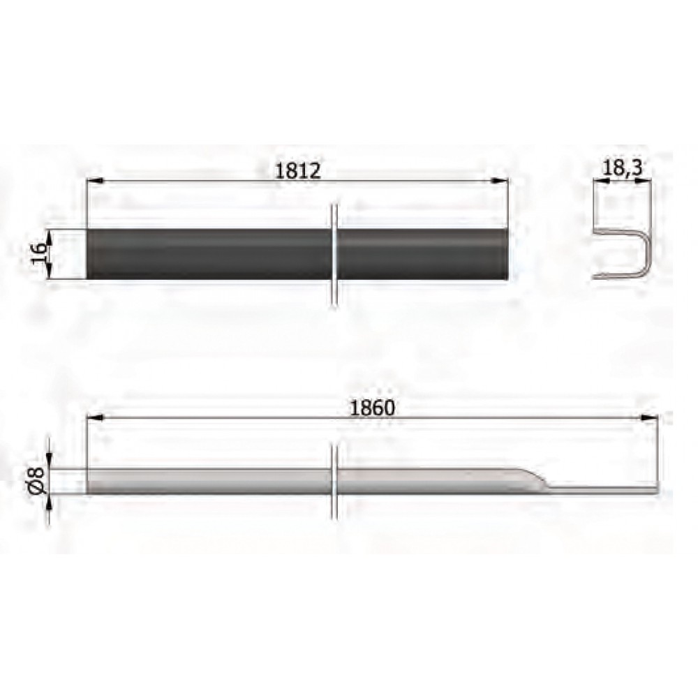 Kit extension diverters Omec; Accessories for handles Panic