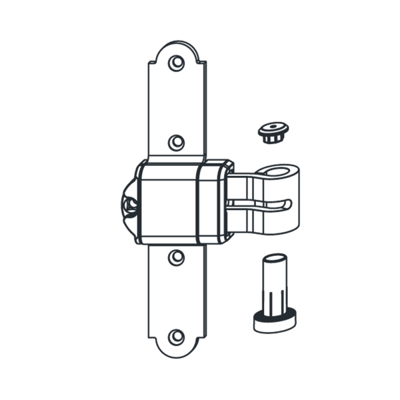 To strip Cross Steel Art.10000 OJ; With Elbow Fixed Angle Without Support