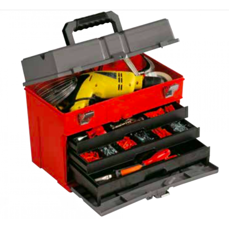 855 Plano The Functional Tool Holder with 3 Drawers and Steel Profiles  Professional Line