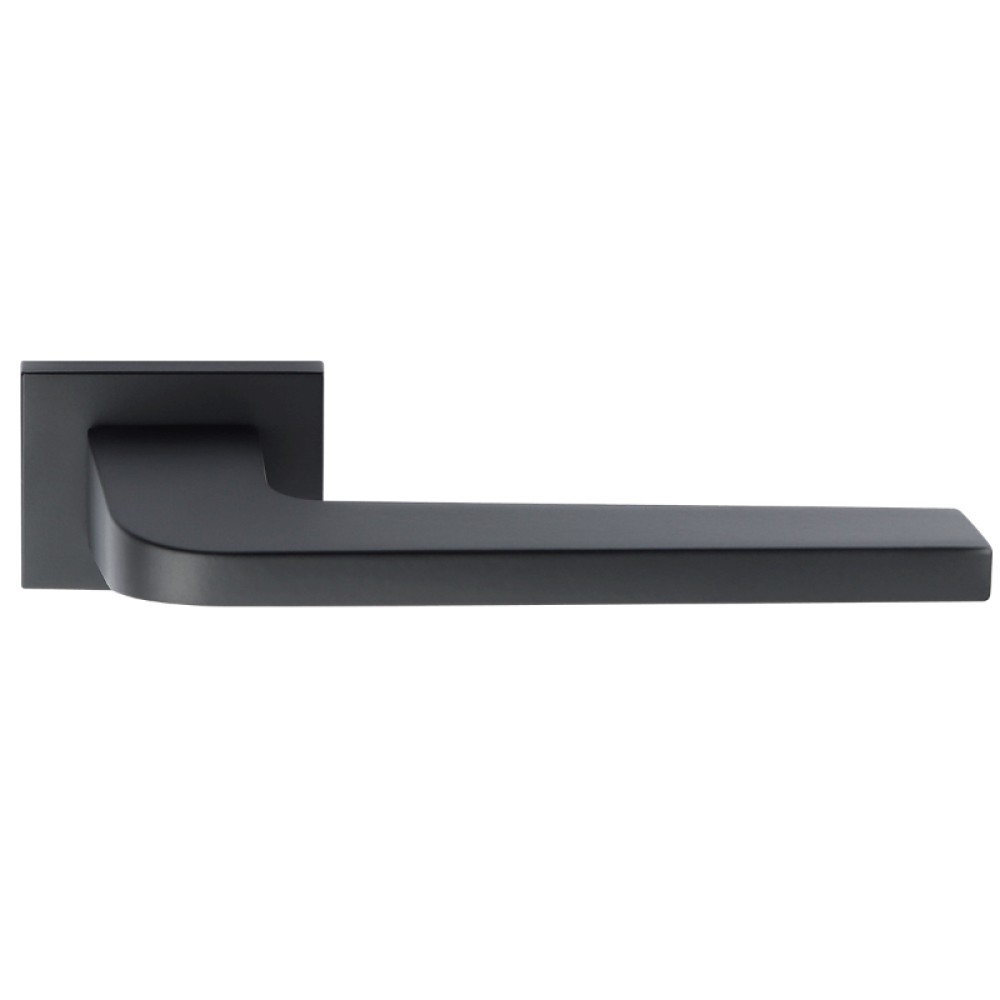 Ares Arieni Modern Door Handle Rectangular Rosettes Italian Design