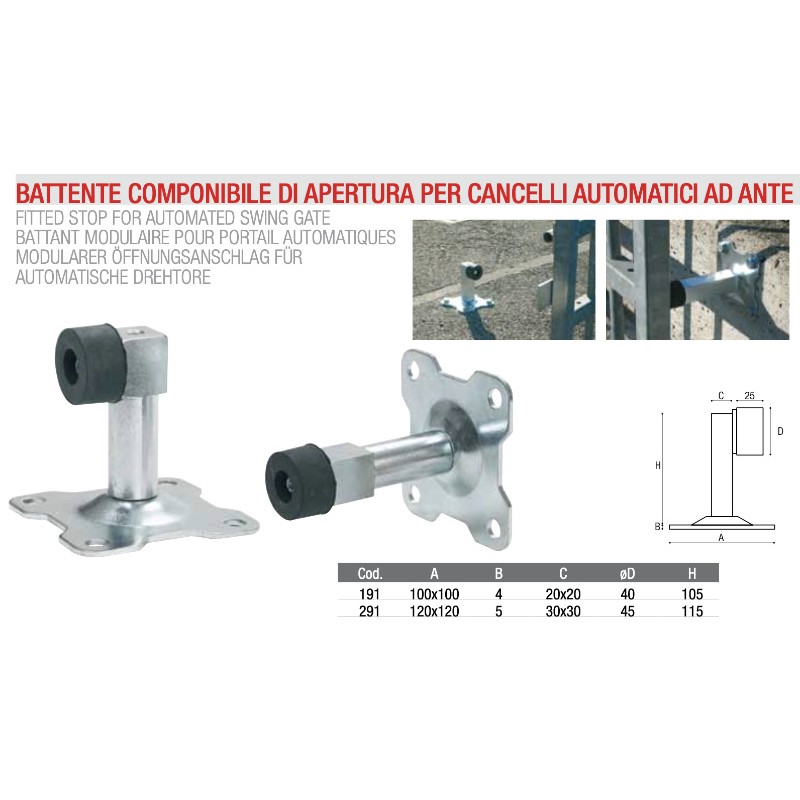 Modular Swing for Automatic Gate BREVETTI ADEM 3 BLOCKS