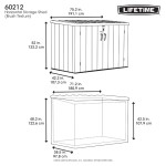 Outdoor Trunk for Garden Waterproof 191X107 cm 2124 L