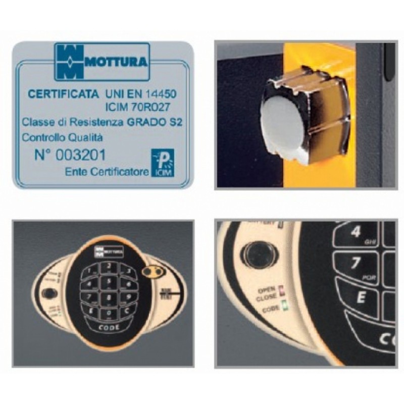 Electronic Safe Mottura Personal High Security Certified