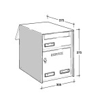 Mailbox for Parcel Silmec S433 with Pass-Through Service