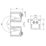 Concealed Hinges for Coplanar Profiles Nova-Ferr 133