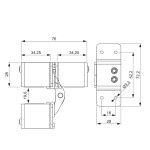 Concealed Hinges for Coplanar Profiles Nova-Ferr 133