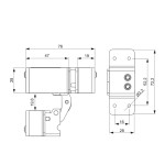 Concealed Hinges for Coplanar Profiles Nova-Ferr 133