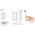 Double Action Hinges for Aluminum R40 180 Justor