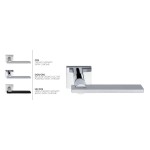 City Arieni 9151 Door Handle with Square Rosette