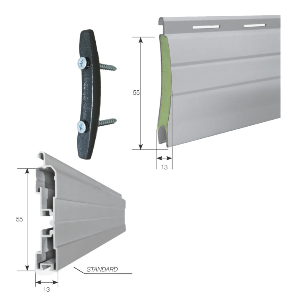 Croci High Density Aluminum Roller Shutter SAR-132 Tap Security