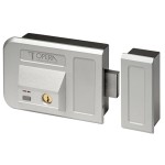 Opera Electric Lock 28001 Silver with Key for Gates and Doors