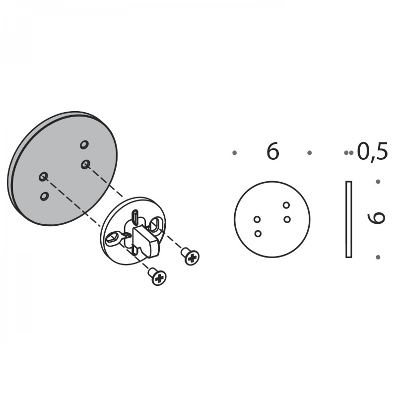 Colombo Design Double Sided Tape for Fixing Without Holes