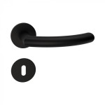 Helsinki Reguitti Inox Door Handle with Slim Round Rosette