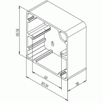 Kit Anti-Vandal Door Release Push Button for Exit + Box Profilo Series Opera