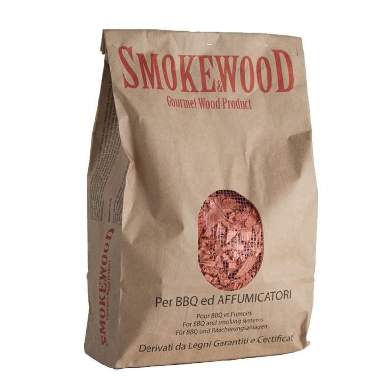 Beech Italian Gourmet Wood Chips from Trentino for Barbecues and Smokers 3,3 Lt Smoke&Wood