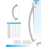 Economic Curved Stainless Steel Pull Handle MPM 05.21