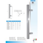 MPM 05.23 Steel Pull Handle with Inclined Square Bar