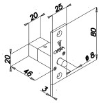 Micro Solenoid Lock With Latch Fail Secure 20911XS-12 Quadra Opera