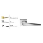 Piego Arieni 4901 Italian Door Handle with Square Rosette