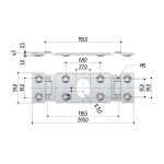 Fixing Plate Handles for Up-and-over Door Prefer 0418