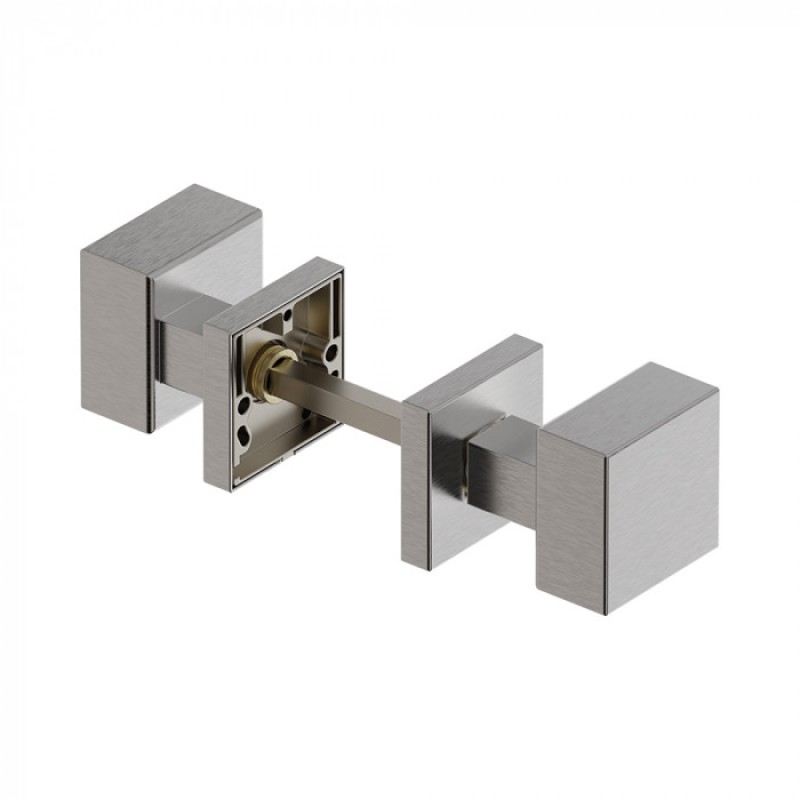 Square Door Knob Sets Reguitti Inox Qubo 2Q0 Stainless Steel