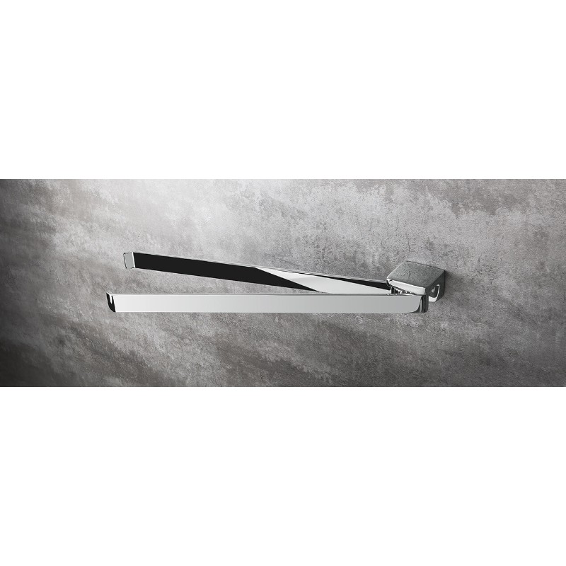 Double Towel Holder with Hinged Joint Colombo Design Alizé B2512