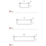 Bathroom Towel Holder Colombo Design Basic Various Sizes