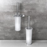 Toilet Brush Holder Colombo Design Alizé Freestanding or Wall-hung