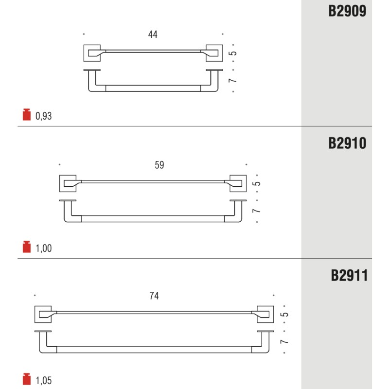 Bathroom Towel Holder Colombo Design Forever Various Sizes