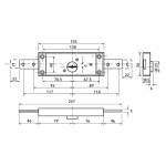 Potent 1600 Lock for Central Shutter Double Bitted