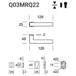 Reguitti Genève Q03 Minimal Q22 Door Handle Stainless Steel