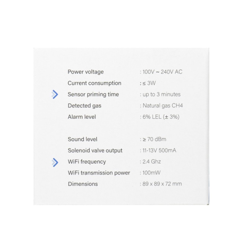 Methane Gas Sensor (CH4) PNI SafeHouse HS201 Wi-Fi