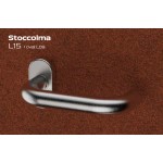 Stockholm Reguitti Inox Door Handle with Oval Rosette