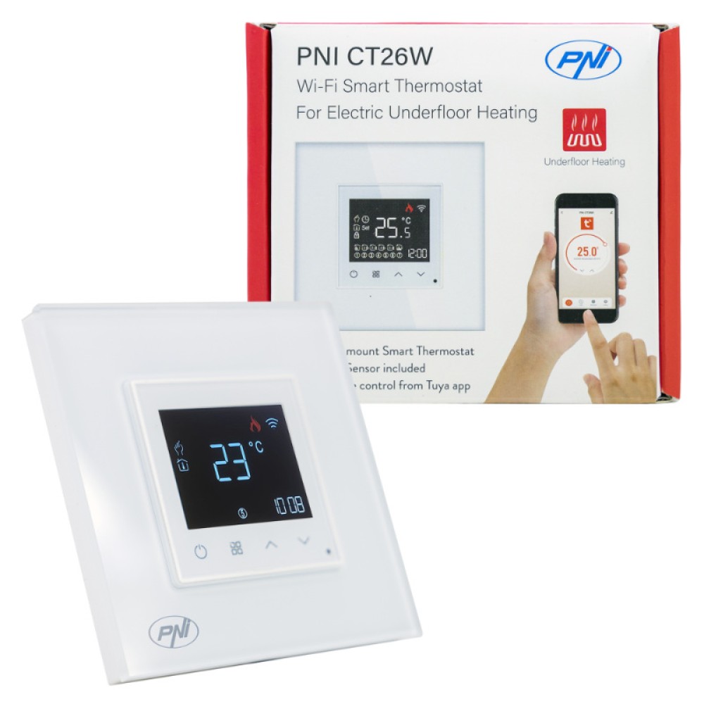 Smart Thermostat PNI CT26W WiFi for Underfloor Heating