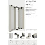 Double Side Door Mosquito Net Mistral 50 Made to Measure in Italy